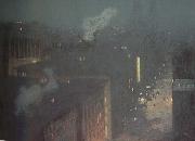 julian alden weir The Bridge:Nocturn (mk43) china oil painting artist